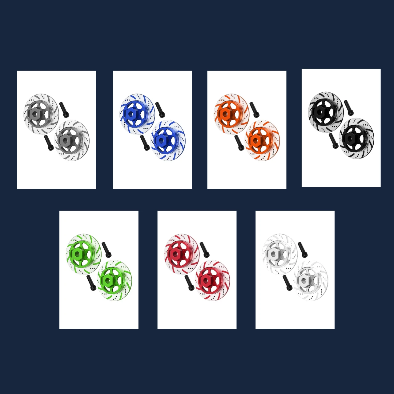 

Алюминиевый шестигранник с тормозным диском (версия с серебряной инкрустацией) для AXIAL 1/10 RBX10 AXI232045