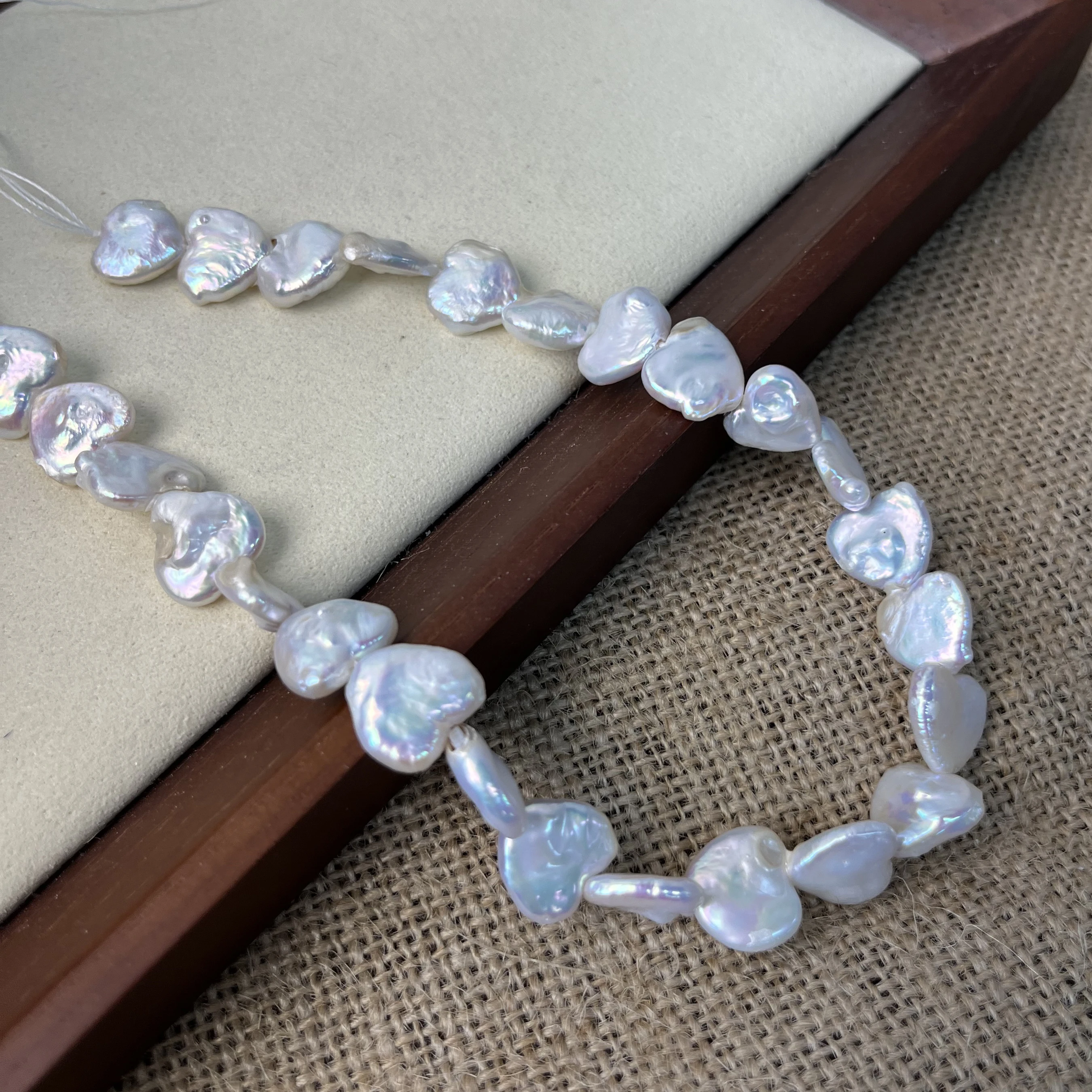 

11-12mm Baroque High-Quality Heart-Shaped Natural Freshwater Pearl Beads for Jewelry Making DIY Necklace Bracelet Accessories