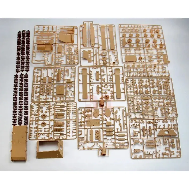 Hobi Lucu 35A033 1/35 Sd.Kfz.184 Schwerer Jagdpanzer `ELEFANT` Interior Penuh (Model Plastik) Kit Model Plastik Perakitan