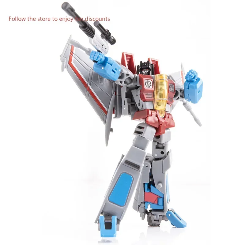 In Voorraad JinBao Transforming Speelgoed FG-04 Starscream Vliegtuigen Usurper met Stand Mantel Kroon Model Actie Pop Figuren Anime