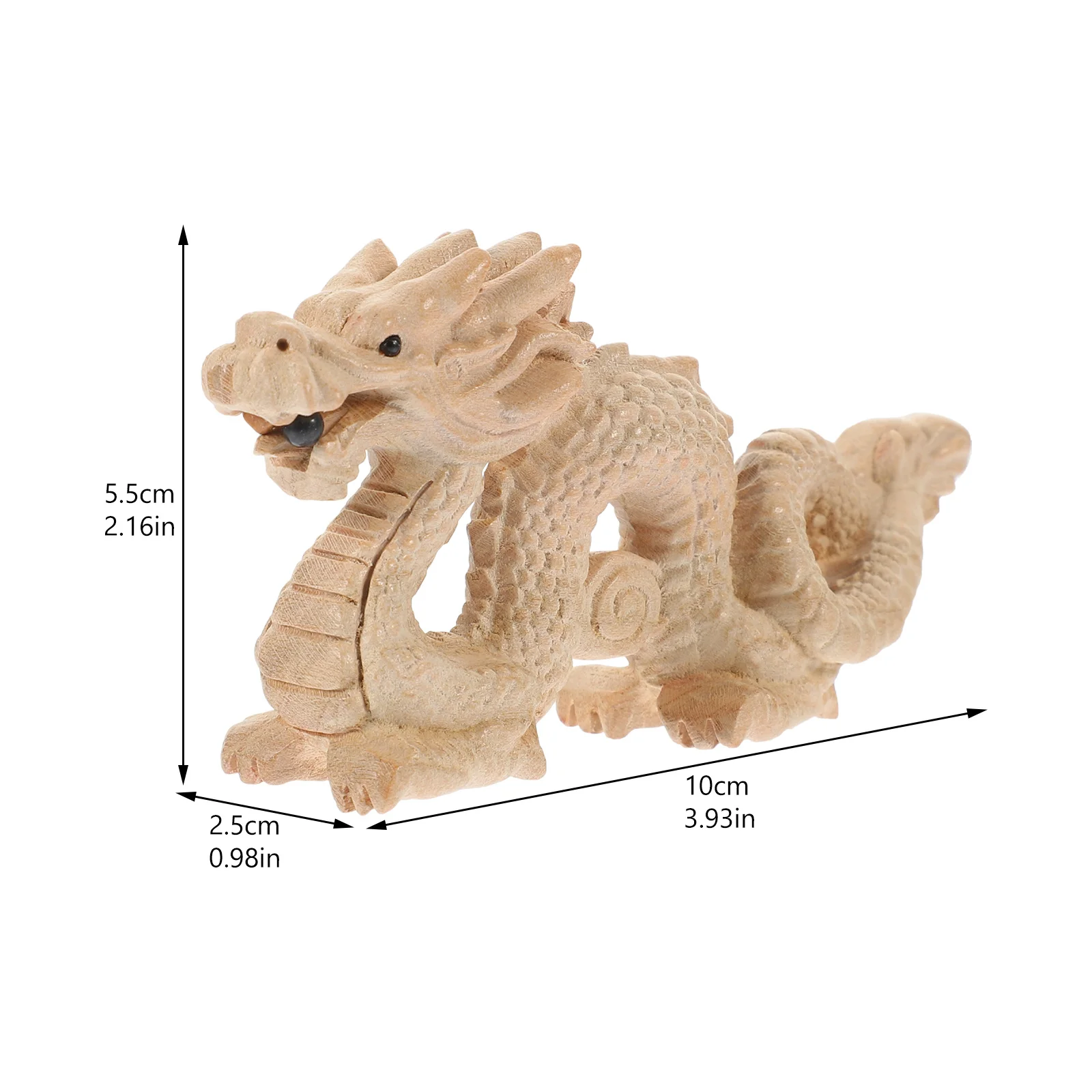 التنين الصيني الخشب النحت تمثال الزخرفية للمنزل مكتب عمل فنغ شوي زخرفة غرفة المعيشة غرفة نوم الحرفية الفن هدية #5