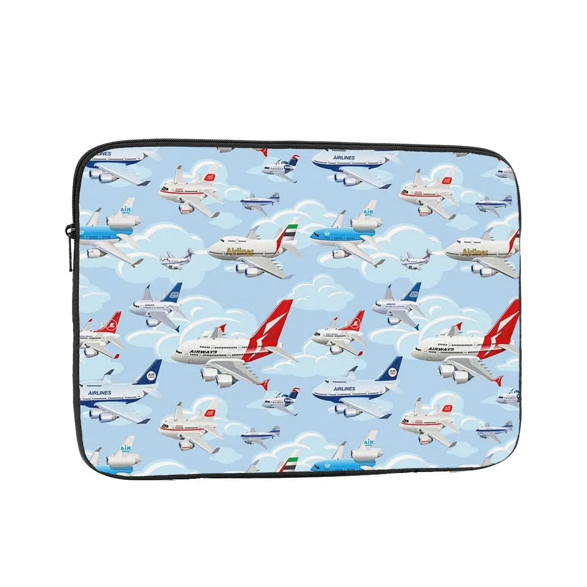 

Коммерческие самолеты с героями мультфильмов, бесшовный узор, чехол для ноутбука, сумка для ноутбука, противоударный чехол для планшета, сумка