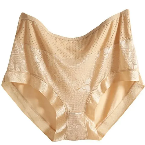 Bragas de talla grande para mujer, ropa interior, pantalones de tiro alto, lencería sanitaria nocturna Kawaii, bragas transpirables sólidas, 150KG