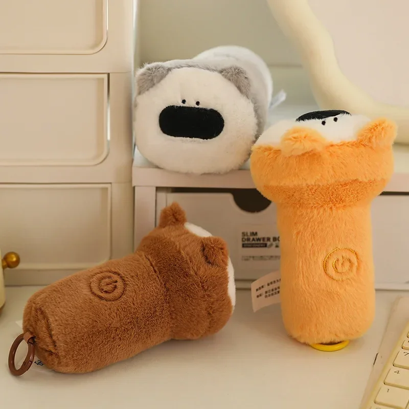 

Cartoon Creative 10CM Torch Dog Plush Toy Stuffed Animal Soft Kawaii Puppy Keychain Backpack Doll Toys for Xmas Gift Bag Decor