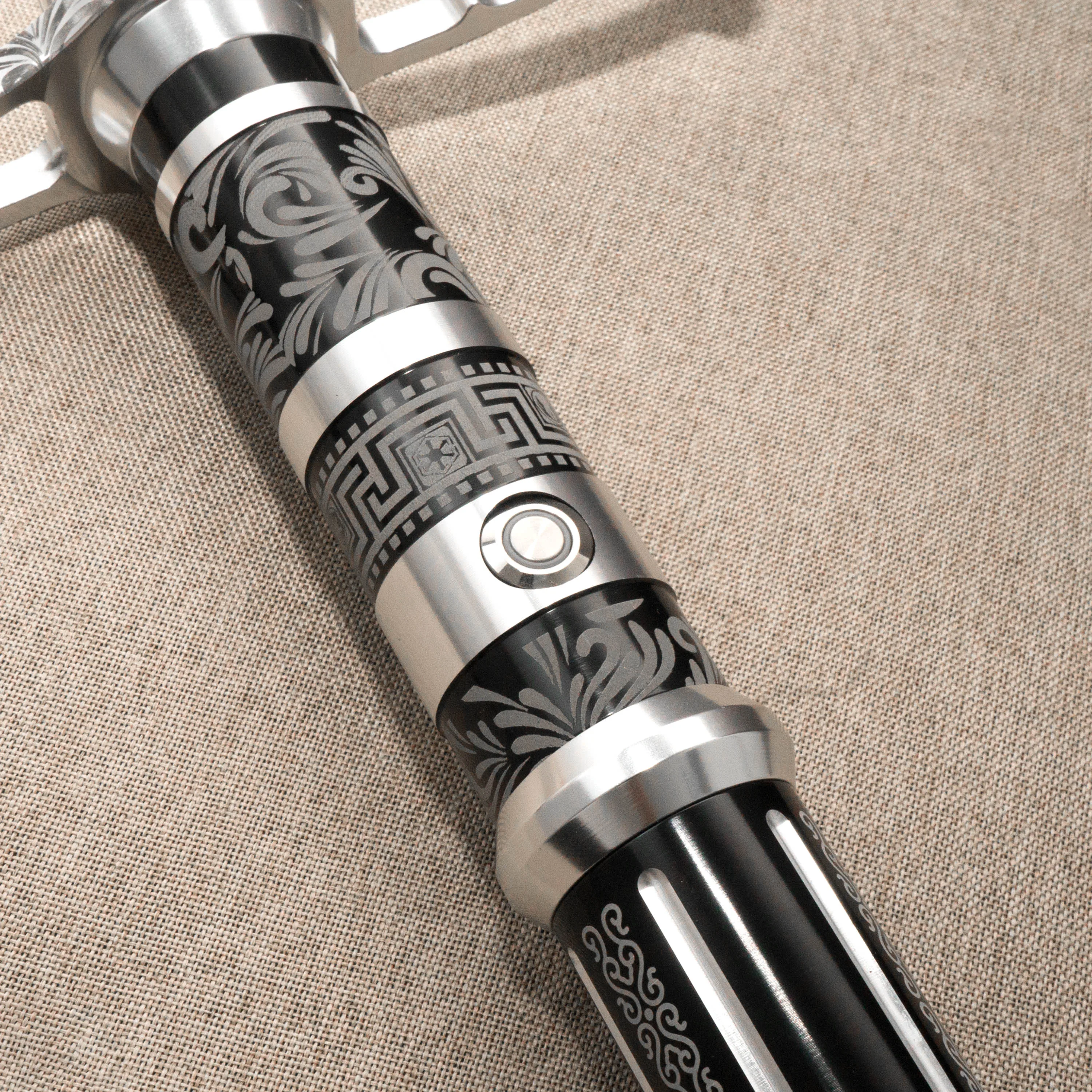 DIYsabers cross shaped Limited edition carved design lightsaber 25 fonts Duel made of all-metal aluminum alloy