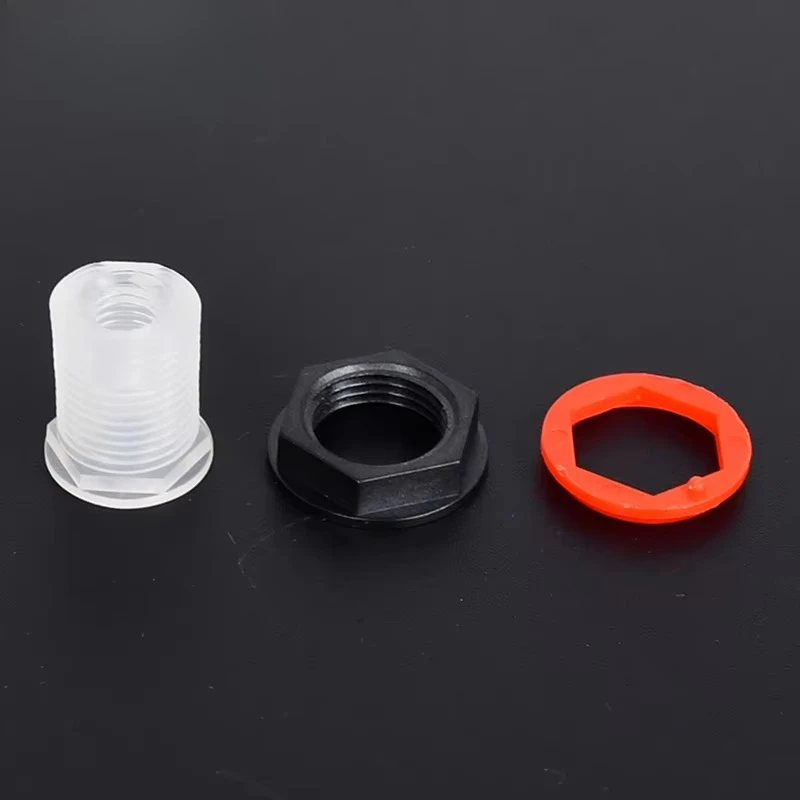 Bulkhead Three-piece Union Plastic Parts Internal Thread Connector