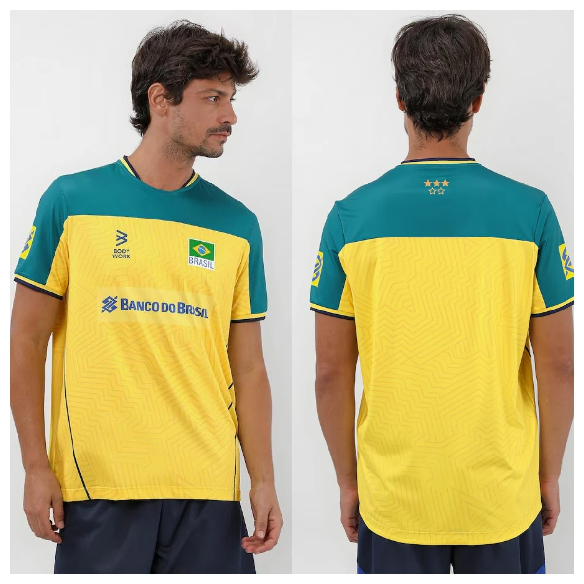 2026 CBV Brazil Unisex Volleyball Jersey, Beach Volleyball Mesh Breathable Shirt, Men Women Summer Sport Quick Drying Jersey