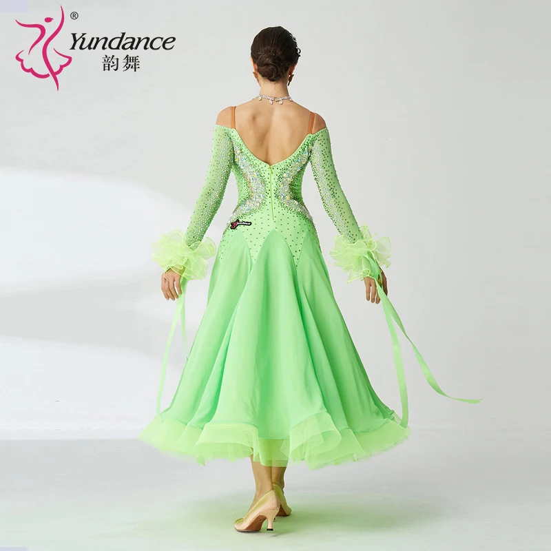 B-19378 Advanced Ballroom Competition Dance Dress Women High Quality Profession Waltz Dance Skirt Adult Standard Ballroom Dress