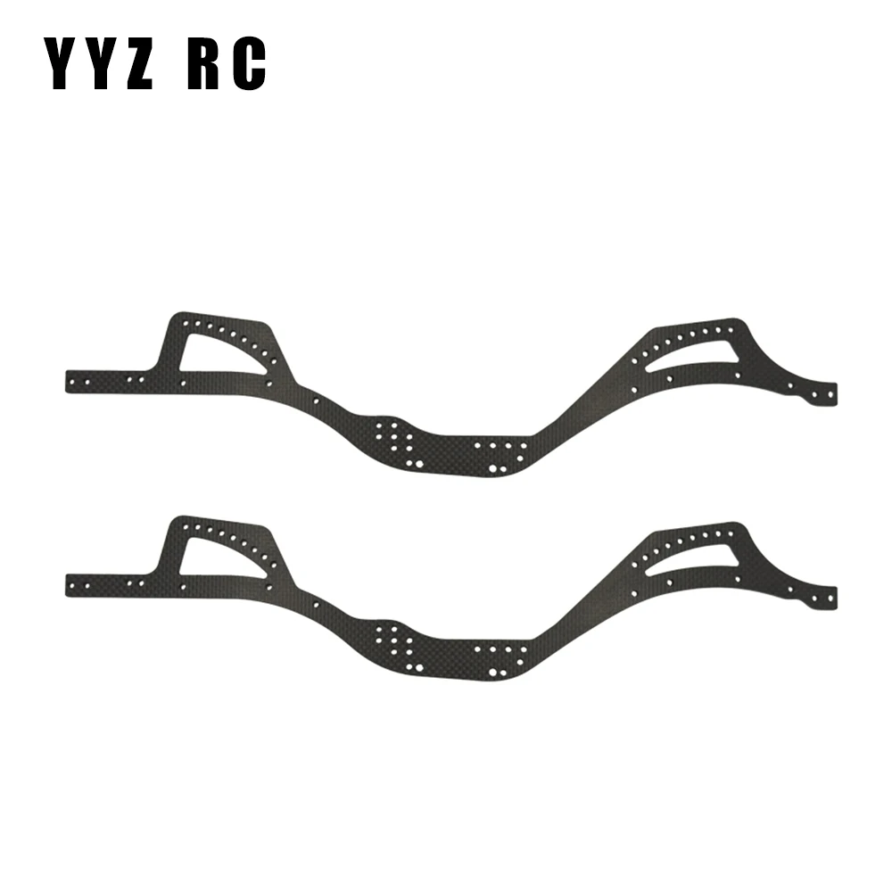 Carbon Fiber Chassis Side Plates Metal For Axial Scx10 Pro Upgrade Parts Remote Control Rc Crawler Car Accessories 1/10 Scale