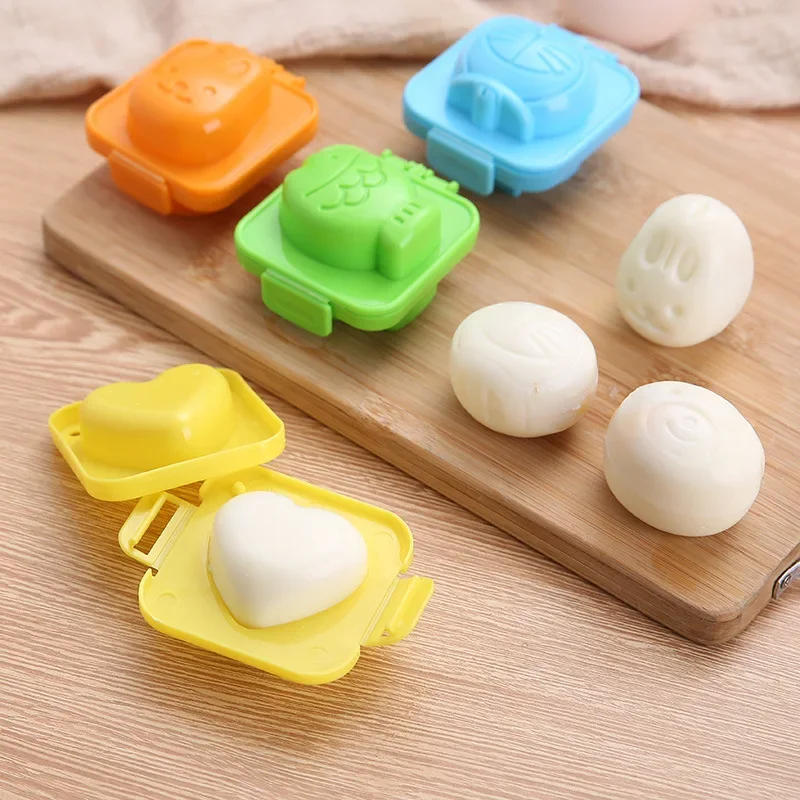 Egg mold Cute Cartoon Baby Rice Ball Mold 3D Egg Ring Bento Accessories Rabbit Bear Fish Egg Decorating Tool  sushi rice mold