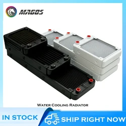 G1/4 ''Radiatore In Alluminio Per PC Raffreddamento Ad Acqua Case Del Computer GPU CPU RAM Ventola di Raffreddamento Dissipatore di Calore 60/80/90/120/240/360mm Nero/Bianco