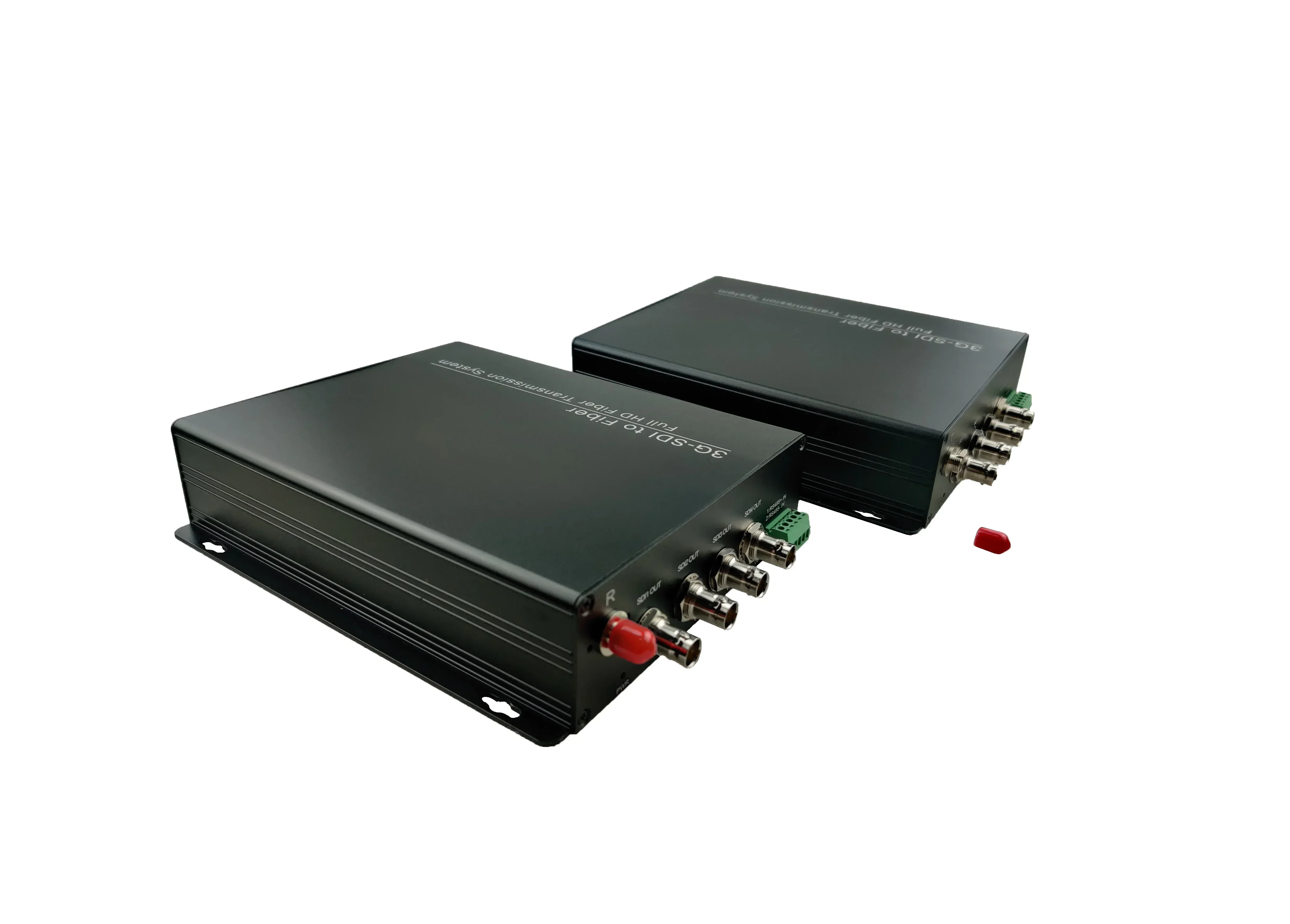 New in stock 4-Ch video HD/3G SDI Fiber Converter to BNC converter with Channel RS485 Data full 1080p/60hz SDI