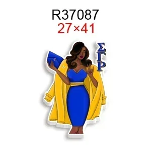 حار بيع 10 قطعة/الوحدة سيجما غاما رو نادي نسائي الراتنج مستو واضح الاكريليك بريق الاكريليك DIY بها بنفسك هدية الحرف اكسسوارات #5