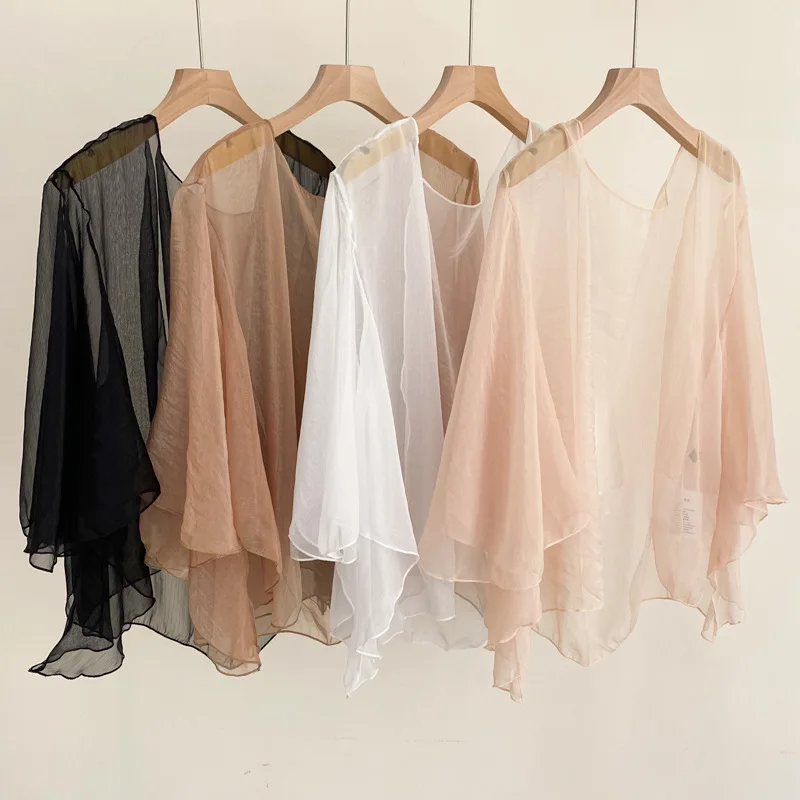 

New Chinese Style Shawl Women Summer Thin Fashion Outer Wear Matching Cheongsam Air Conditioning Room Sun Protection Cardigan