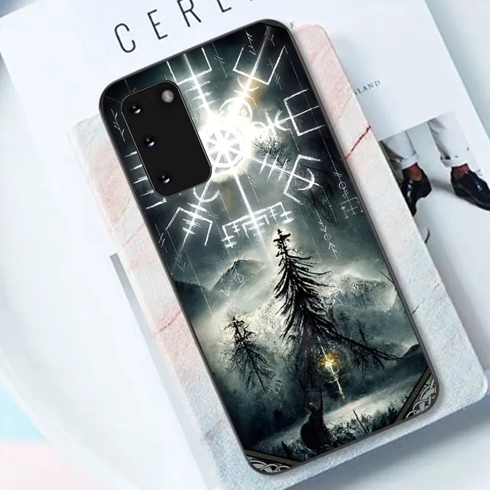 V-Viking Vegvisir Logo Phone Case For Samsung S 9 10 20 21 22 23 30 23plus lite Ultra FE S10lite Fundas