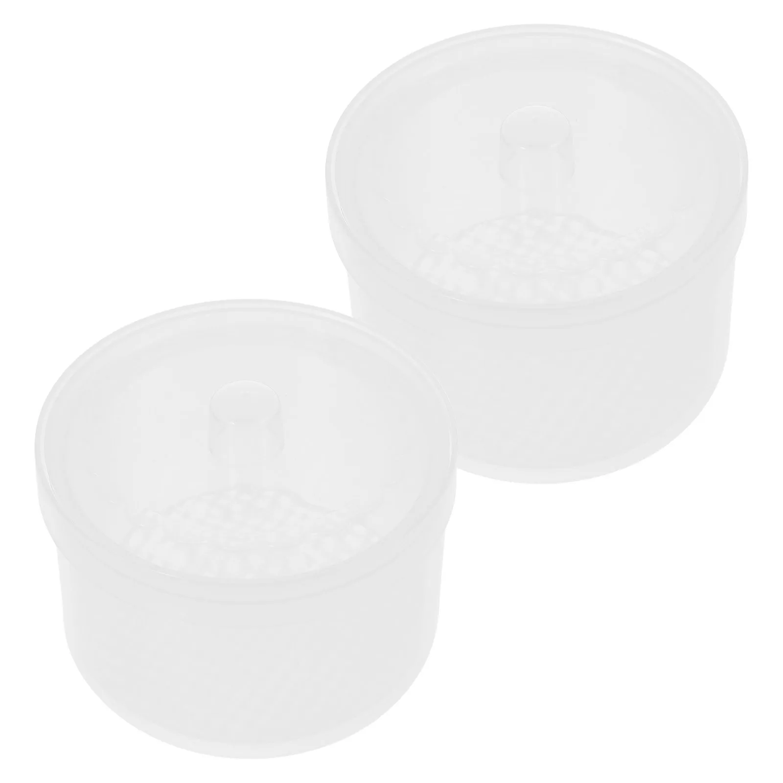 2Pcs Nail Tool Cleaner Box Plastic Durable Manicure Tool Soaking Tray Sterilizer Case for Nail Art Tools Tweezer Cleaner