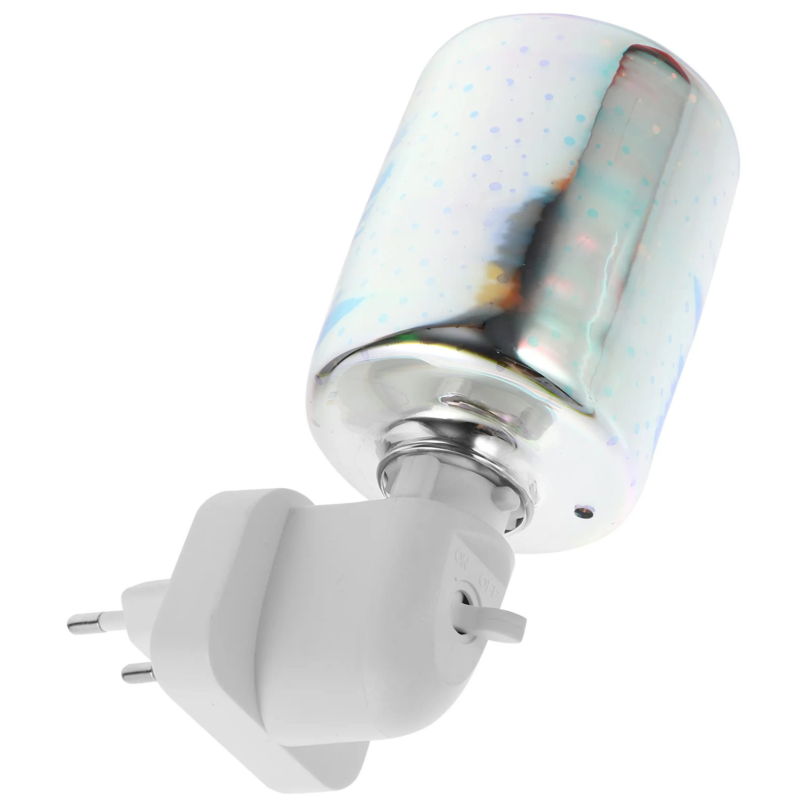 Lampu Aroma Plug-in hangat, lilin peleburan 3D kaca wangi listrik warna-warni