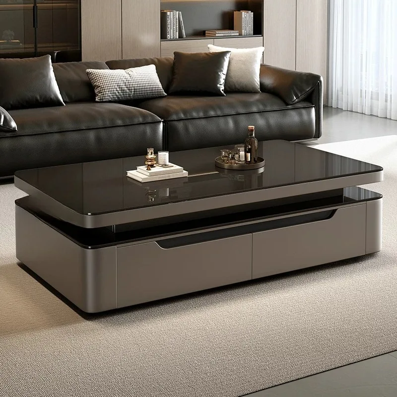 Storage Large Coffee Tables Black Glass Wooden Sofas Drawer Coffee Tables Space Saving Classic Wohnzimmertisch Funky Furniture