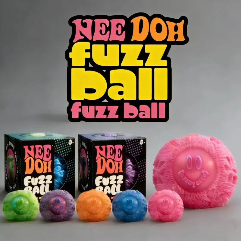 

NeeDoh Fuzz Ball Squeeze Toy Soft Fluffy Flower Power Portable Stress Relief Relieves Anxiety Fidget Toys Surprise Puzzle Gifts