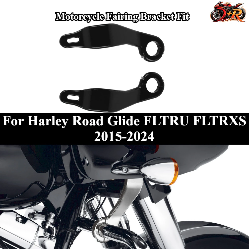 

NEW Black Fairing Support Bracket Mount Kit Motorcycle Fairing Bracket Fit For Harley Road Glide FLTRU FLTRXS 2015-2024