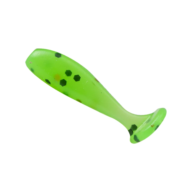 LUSHAZER 20 pièces/sac Micro T Paddle queue coulant 10mm0.025g appât de pêche pour brochet bar truite leurre de pêche souple vers de poisson leurre