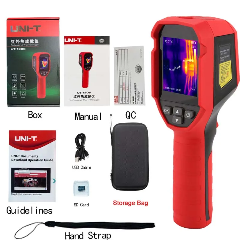 Uni-t Uti120s Termovisor Infravermelho Circuito Pcb Teste Industrial Tubo de Aquecimento de Piso Teste Temperatura Câmera Térmica