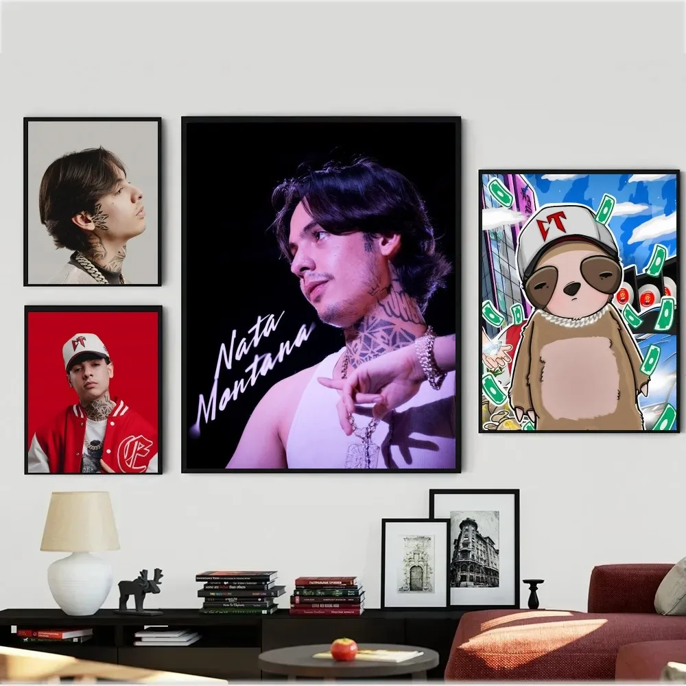 Natanael Cano Rapper Poster Vintage Poster Wand kunst Malerei Studie ästhetische Kunst große Wanda