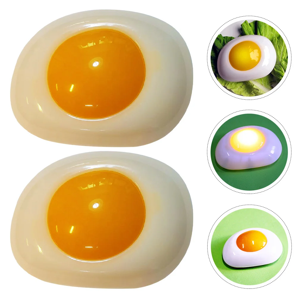 

2pcs Egg-Shaped Pat Night Light Silicone Abs Small Night Lamp For Kids Bedroom Decorative Lighting Home Dorm Party Desk Use