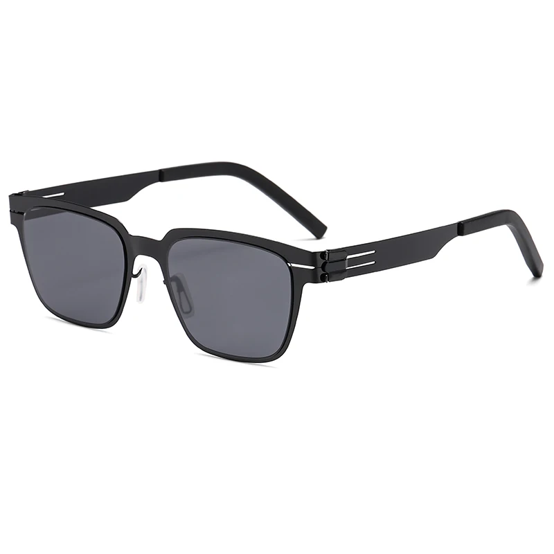 2027 Deutschland Design Sonnenbrille Herren BO Ultraleichte Edelstahl-Biologische Stahl-Klassische Sonnenbrille Damen Outdoor-Fahrsonnenbrille – Detail 7