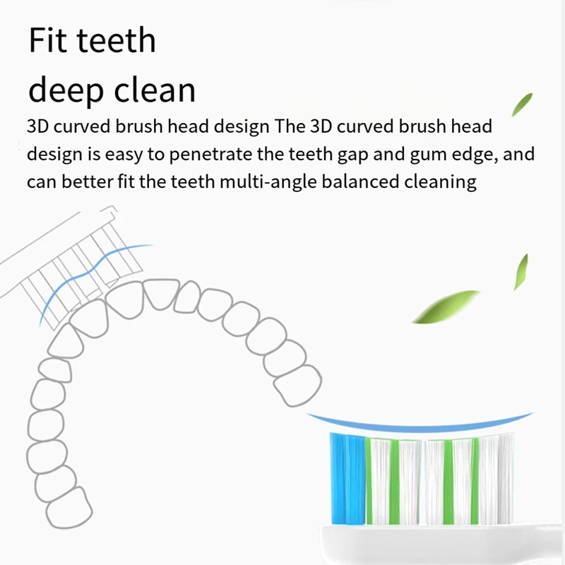 رؤوس فرشاة أسنان بديلة لـ SOOCAS ، استبدال التنظيف العميق ، X3Pro ، X3U ، X5 ، V1 ، V2 ، X1