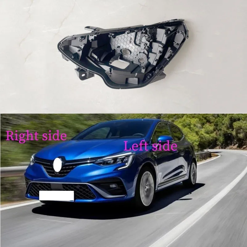 

For Renault Clio 5 2019 2020 2021 2022 Headlamp Base Headlight Rear shell Headlight House Black rear shell