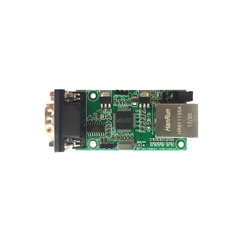 CH9121 Network RS232 serial port transparent transmission module, 10/100M full/half-duplex adaptive, 230400bps