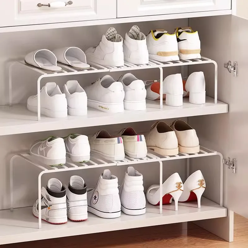 

Регулируемый расширяемый органайзер для обуви — компактный встроенный разделитель полки шкафа для хранения в шкафу и обуви