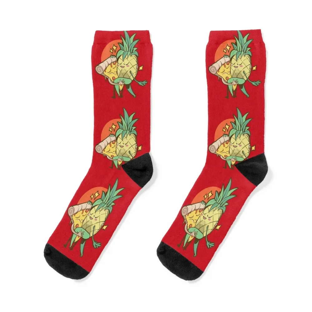 

pineapple Pizza Socks new in's Thermal man winter hip hop Socks Girl Men's