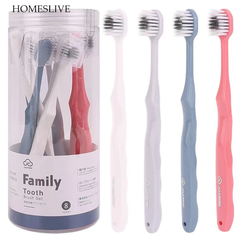 

HOMESLIVE 8PCS Toothbrush Dental Beauty Health Accessories For Teeth Whitening Instrument Tongue Scraper Free Shipping Products