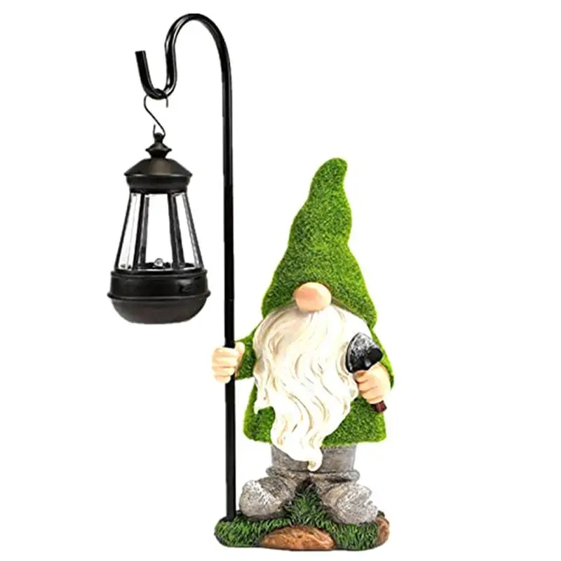 ABCA-Garden Sculptures & Statues Fall Gnomes-Home Decor Garden Gnomes Statue With Solar Lights - Outdoor Garden Decor