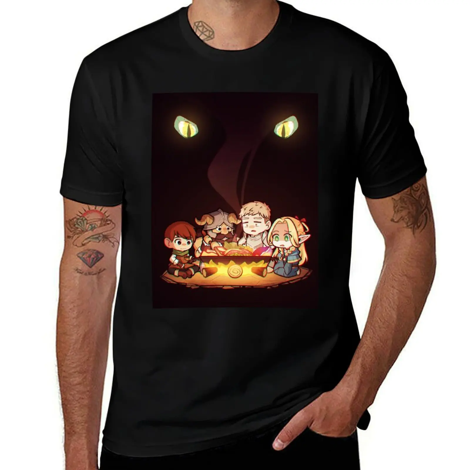 Dungeon Meshi- Campfire T-Shirt High Elasticity Sports T-Shirt