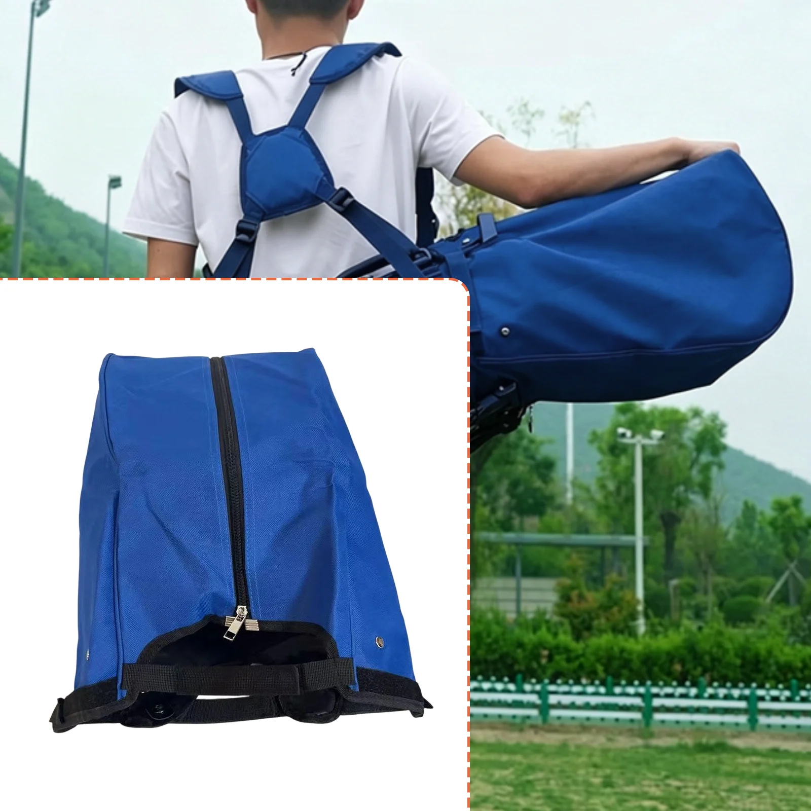 Golf Bag Cover Club Protection Sturdy Rainproof Zipper Closure Oxford Cloth Golf Supplies for Courses Travel Beginner Outdoor