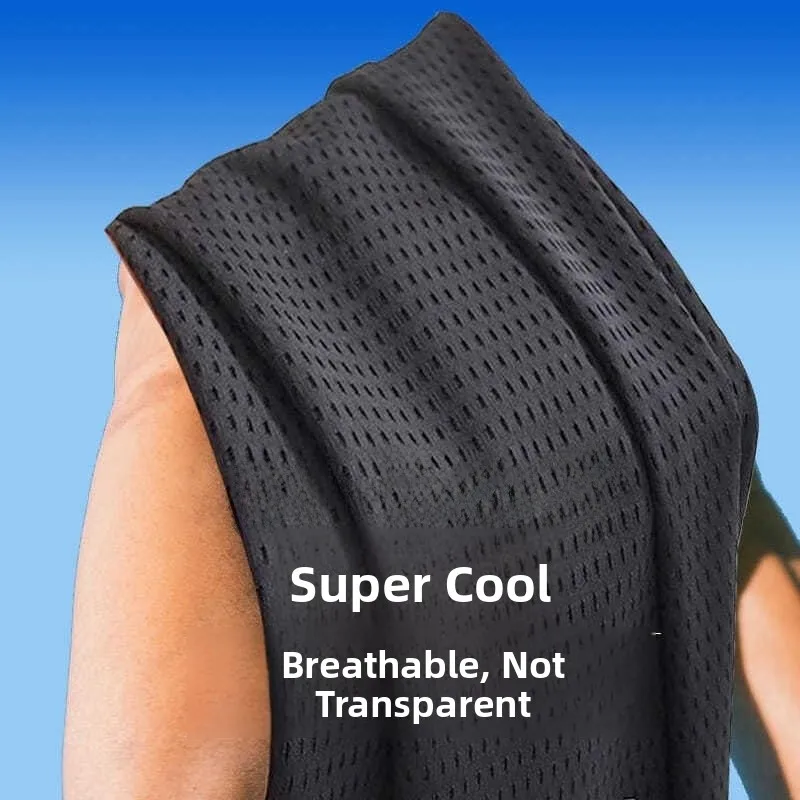 

Ice Silk Men's Summer Thin Spor Air Conditioning Pants Breathable Qui Dry Cool Large Size Casual Trousers