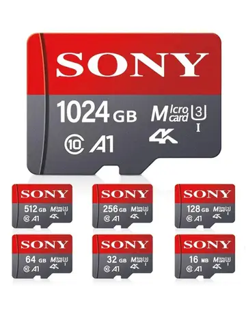 Sony TF carte mémoire 1 to carte Micro SD haute vitesse 128GB 1 to 512GB 256GB A2 U3 V30 SD TF cartes Flash pour ordinateur de téléphone Xiaomi