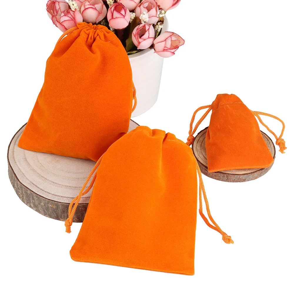 10 Cái/lốc 7X9 9X12Cm Túi Nhung Tặng Túi Đựng Nhiều Màu Sắc Túi Đựng Trang Sức Bọc Nhung Túi Đựng Trang Sức quy Cách Đóng Gói Màn Hình Túi Quà Tặng