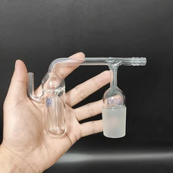 FAPE Gas bubbler, Joint 29/32, Oil bubble vent, Bubbler, Horizontal w/ Standard Taper joint, Borosilicate glass