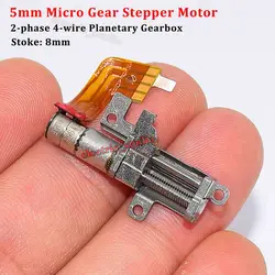 Micro 5MM Stepping Motor Mini Planetary Gearbox Gear Stepper Motor Linear Screw Slider Block Nut Stroke 8mm DIY