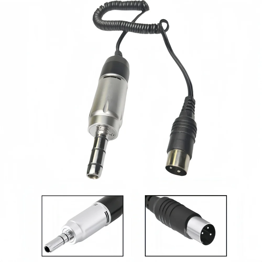 

Высокоскоростной микромотор для стоматологической лаборатории, 35 000 об/мин, наконечник E-типа с контругловым и прямым носовым конусом для фрезерования, шлифовки, полировки