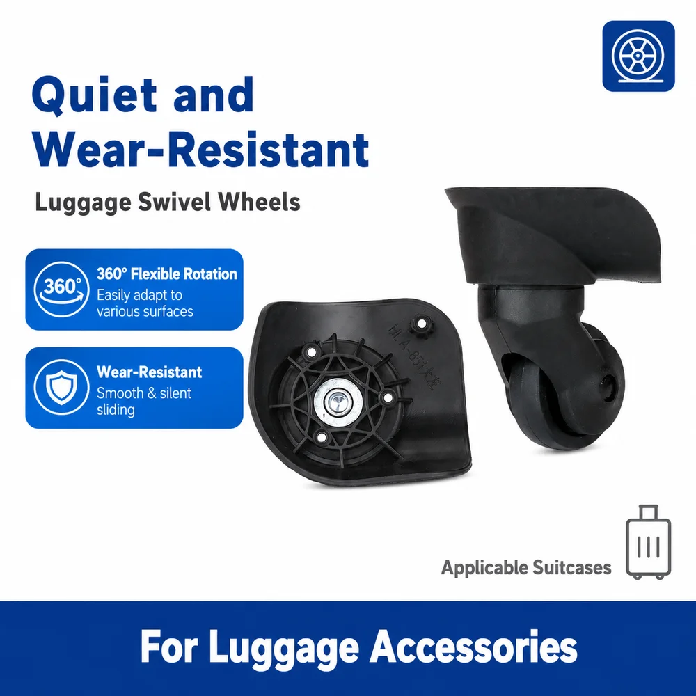 Universal Luggage Wheels For American Tourister 47R 360° Swivel Caster Bracket Wear-Resistant Smooth Rolling Noise Reduction Rep