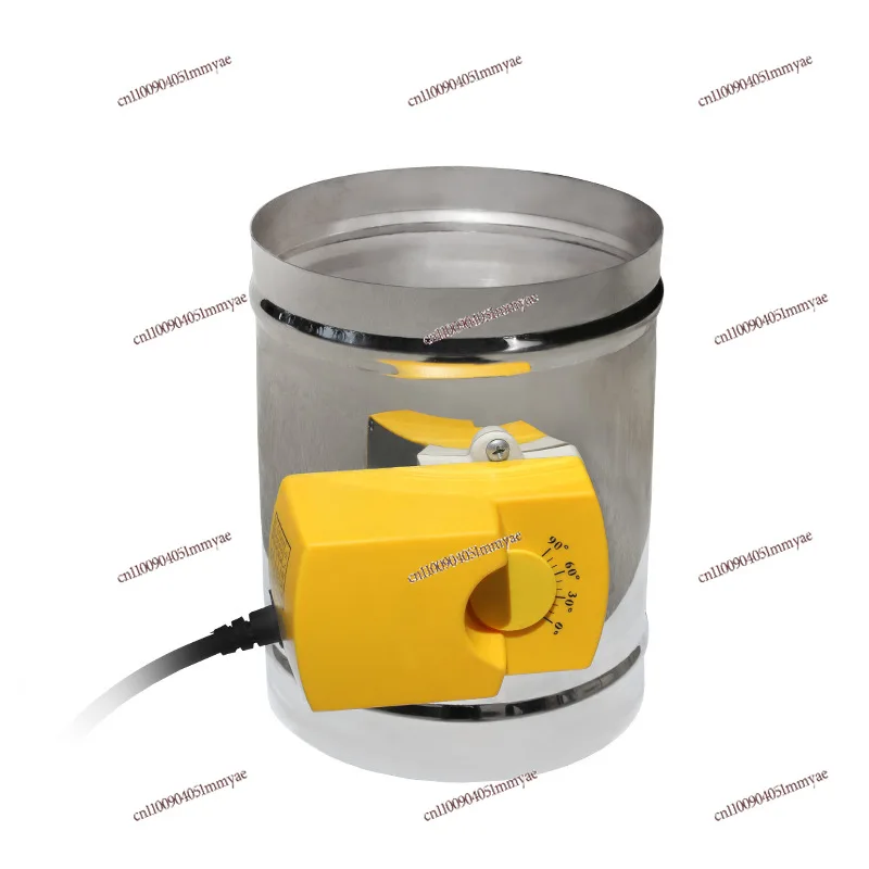 201 Stainless Steel Round Three-speed Regulating Air Valve, Fresh Air Volume Electric Air Valve, Silicone Closed Valve