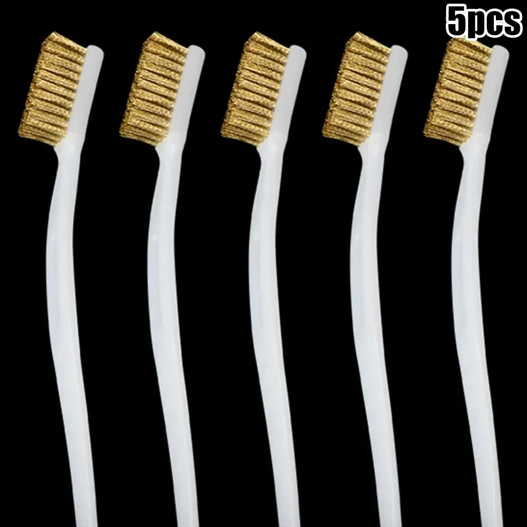 1.38inch * 0.79inch Brass Wire Brush Polishing Wire 170*8.5*20mm 35*10mm Brass Brush Cleaning Devices For Industrial Plastic Kit