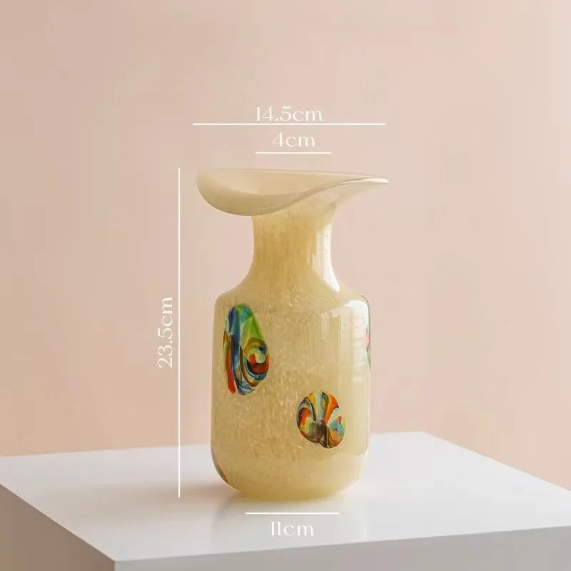 

Blue and White Porcelain Ceramic Tea Canister Sealed Storage Box Wall-mounted Decoration Glass Floral Vase Ornament Home Decor