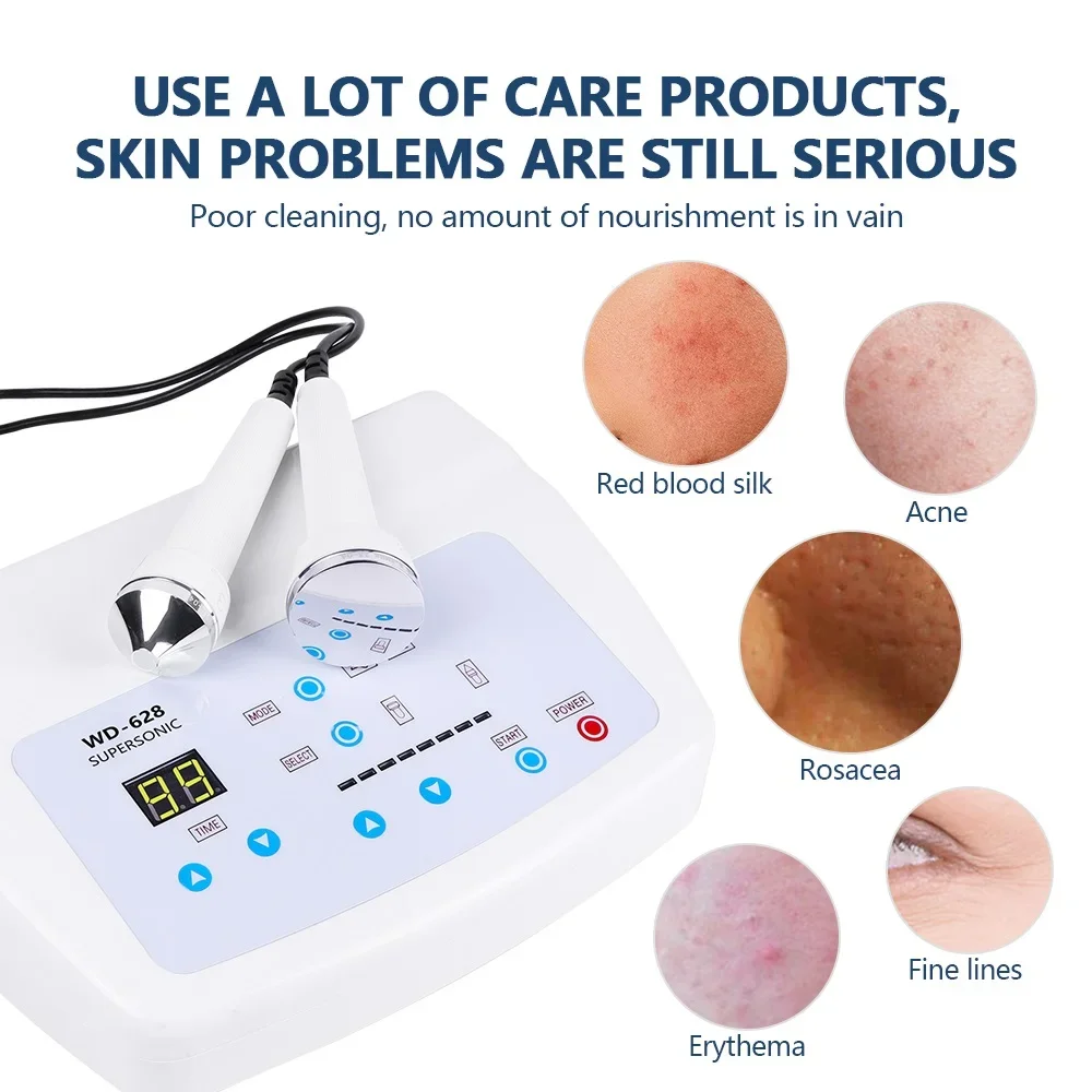 Professional Ultrasonic Skin Care Whitening Freckle Removal Device High Frequency Skin Lifting Anti Aging Beauty Facial Machine