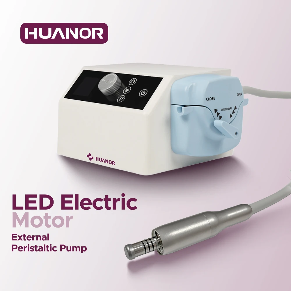 Dental LED Brushless Electric Micro Motor With Saline Pump For 1:1/1:5/4:1/1: 4.2/10:1/16:1 Low Speed Handpiece Tool